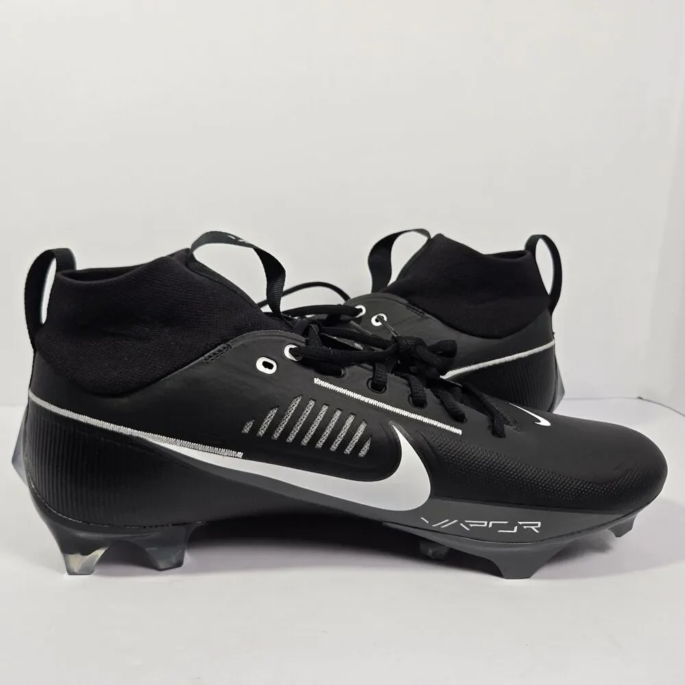 Nike Vapor Edge Pro 360 2 Black White Football Cleats Size 14 Men's DA5456-010